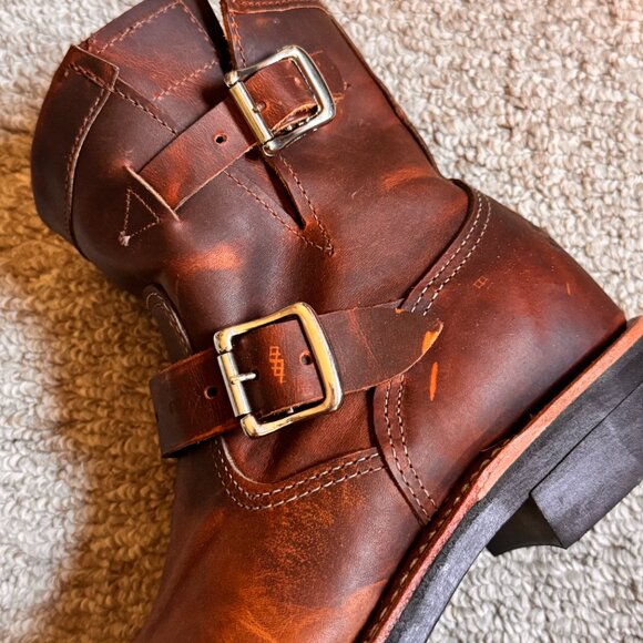 MINT+++ Chippewa engineer boots size 37.5 BEAUTIFUL PATINA! - Picture 3 of 7